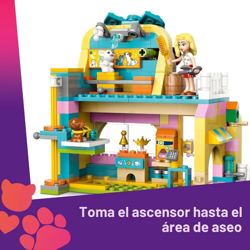 Miniatura 5 de LEGO Friends Tienda de Accesorios para Mascotas Set de juego de simulación, juguete de construcción para niños, niñas y niños, edades 6+, con 3