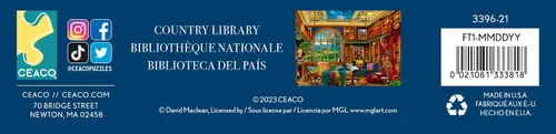 Miniatura 6 de Ceaco - David Maclean - Biblioteca del país - Rompecabezas de 1000 piezas