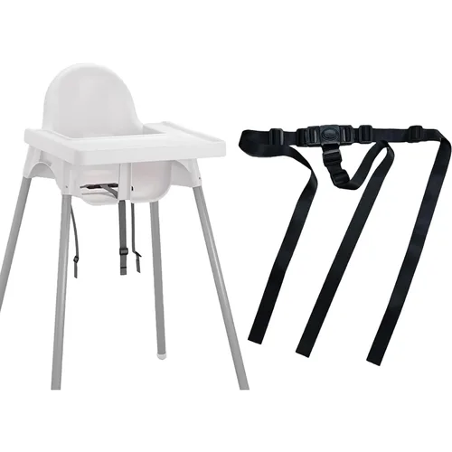 Miniatura 6 de Cinturón de seguridad de arnés de 3 puntos para niños, correa de seguridad ajustable para bebé, correas de repuesto para silla alta para niños