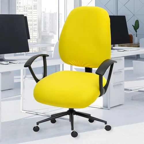 Miniatura 61 de Fundas elásticas para asiento de silla de oficina de escritorio - Funda universal de spandex para silla de computadora - Fundas removibles lavables