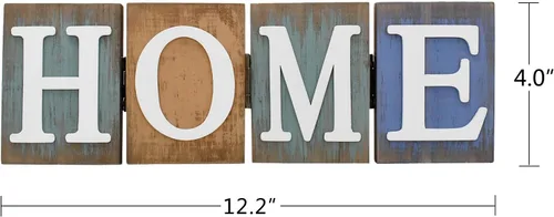 Miniatura 2 de Morning View Letrero de madera para el hogar, decoración rústica con letras recortadas, letrero de madera de pie, decoración del hogar