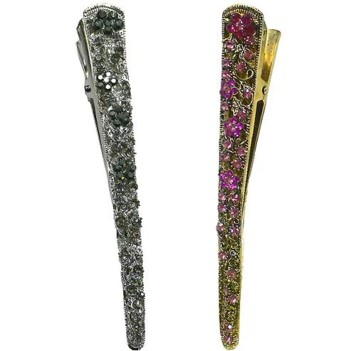 Miniatura 11 de NM110-2-6d1 - Juego de 6 pinzas de metal resistentes para el cabello para mujeres y niñas