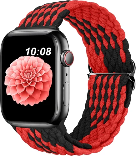 Miniatura 12 de Compatible con la Correa de Apple Watch 38mm 40mm 41mm 42mm 44mm 45mm 46mm 49mm para Mujeres y Hombres, Correa de Apple Watch Elástica y Trenzada
