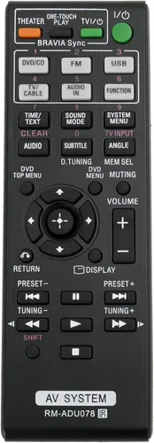 AIDITIYMI RM-ADU078 - Mando a distancia reemplazado para sistema de cine en casa Sony DVD DAV-DZ170 DAV-DZ171 DAV-DZ175 DAV-TZ210 DAV-TZ710