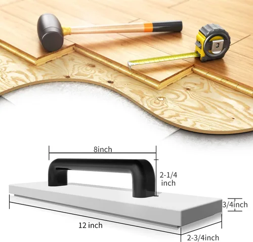 Miniatura 4 de Bloque de roscado para pisos de tablones de vinilo, bloque de roscado NAACOO con mango grande, diseño de ranura, protege tus lengüetas o bordes