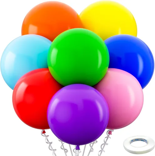 Miniatura 81 de Bezente - Globos de 12 pulgadas de látex con confeti para bodas, graduaciones, despedidas de soltera y cumpleaños, aptos para helio, dorado, 60