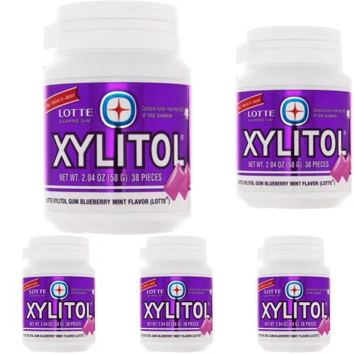 Miniatura 8 de Lotte Xylitol Blueberry Mint Gum 1.02 oz (paquete de 1)