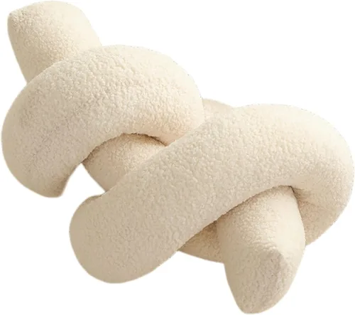 Miniatura 9 de Almohada de suelo irregular con diseño de flores, cojín decorativo para sofá, almohada de lectura para automóvil (café con leche, 19.6 pulgadas)