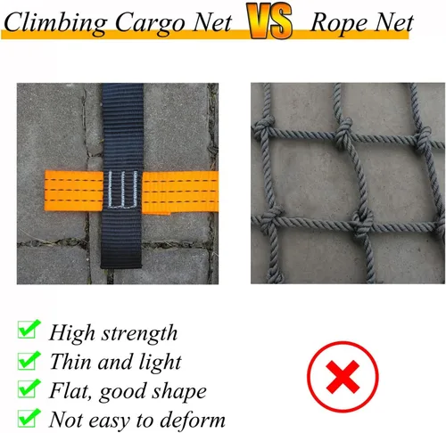 Miniatura 5 de Red de escalada para interiores para niños, red de carga, cuerda de poliéster para exteriores, gimnasio, red de escalada, para parque infantil
