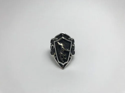 Miniatura 8 de Dirilis Ertugrul Wolf Zihgir - Anillo de plata de ley 925 K para hombre