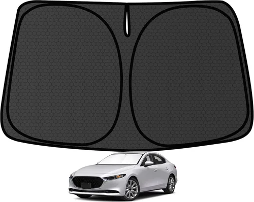 Miniatura 26 de Civic - Parasol para parabrisas Honda Civic 2022-2024 2025 (no para Honda 2022 Sport), visera frontal gruesa plegable 1:1, mantiene tu automóvil más