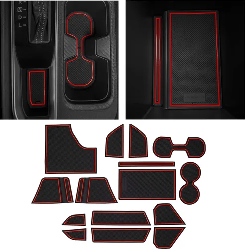 Miniatura 5 de Nissan Sentra 2020-2021 - Kit de revestimientos para portavasos naranja (Orange Trim)