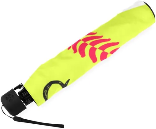 Miniatura 4 de Artsbaba Paraguas de softball es para niñas, paraguas de lluvia plegable con protección UV, paraguas compacto de viaje
