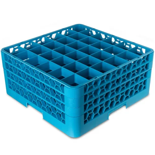 Miniatura 19 de Carlisle FoodService Products RG3614 OptiClean - Estante de vidrio con 36 compartimentos, compartimentos de 2.94 pulgadas, color azul (paquete de 6)