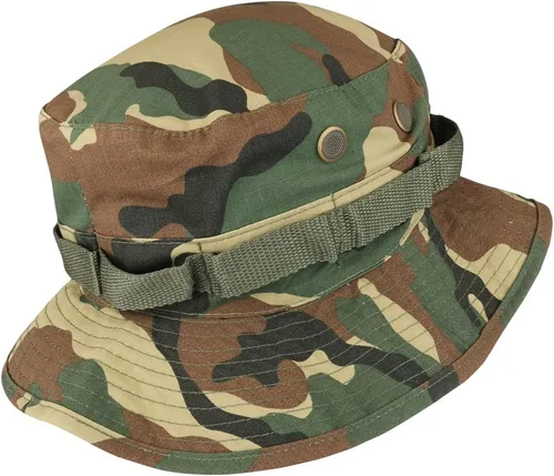 Miniatura 3 de Gorra Jungle Boonie de algodón resistente al desgarro con correa para la barbilla