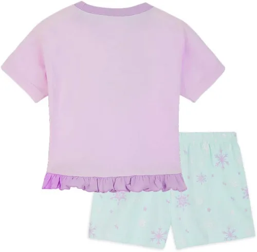 Miniatura 7 de Disney Conjunto de pijama para niñas, ropa de dormir de verano de La Bella y la Bestia, Rey León, Princesa, Stitch PJs de 2 piezas
