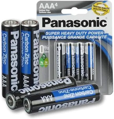 Miniatura 2 de Panasonic 8 pilas AAA Super Heavy Duty Carbon Zinc Battery 1.5V