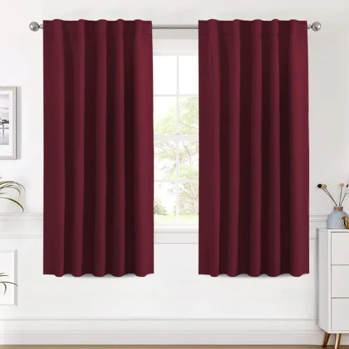 Miniatura 126 de H.VERSAILTEX Cortinas opacas con aislamiento térmico, paneles de tratamiento de ventana, cortinas opacas para oscurecer la habitación, cortinas Gris