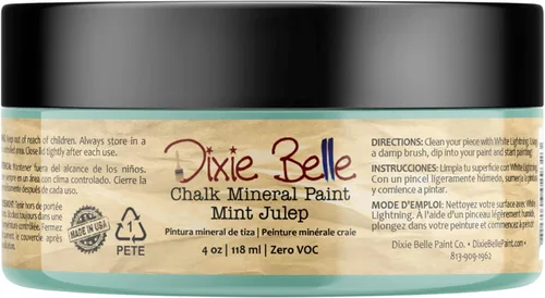 Miniatura 40 de Dixie Belle Paint Company - Pintura con acabado de tiza para muebles, color negro (Caviar), 1 galón, 128 fl oz, pintura mineral color rosa intenso