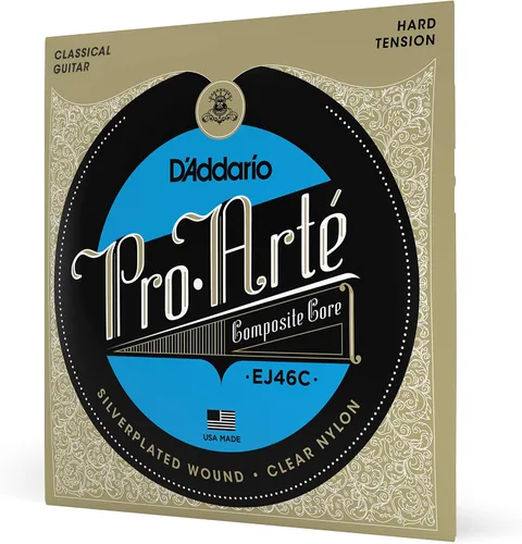 Miniatura 7 de D'Addario Pro-Arte - Cuerdas de guitarra clásica Pro-Arte EJ46C - Cuerdas de nailon para guitarra - Envoltura chapada en plata, núcleo compuesto