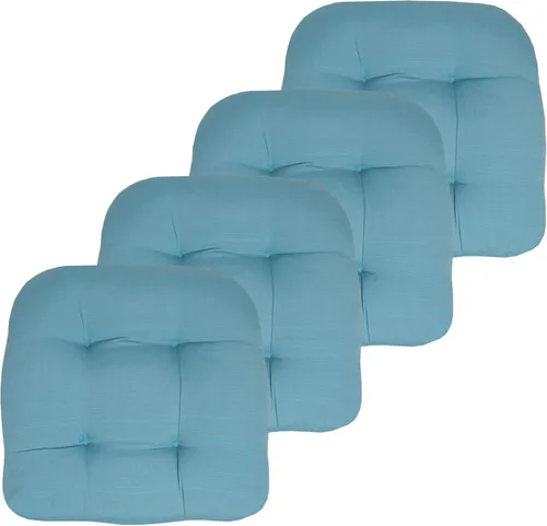 Miniatura 61 de Sweet Home Collection - Cojines para silla de patio al aire libre, cojines prémium con relleno grueso y cómodo de fibra, con tul, 19 x 19 pulgadas