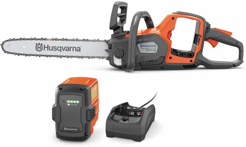 Husqvarna Power Axe - Motosierra eléctrica inalámbrica 350i, motosierra de 18 pulgadas, motor sin escobillas y potencia de corte superior