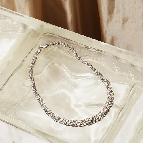 Miniatura 8 de Ross-Simons Sterling Silver Graduated Byzantine Necklace