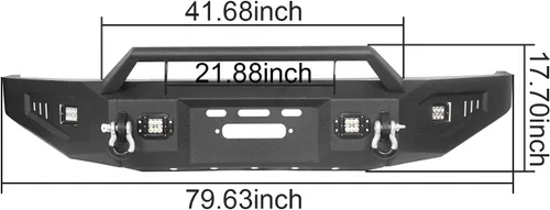 Miniatura 10 de Tundra parachoques delantero con placa de cabrestante para camioneta Toyota Tundra 2007 2008 2009 2010 2011 2012 2013