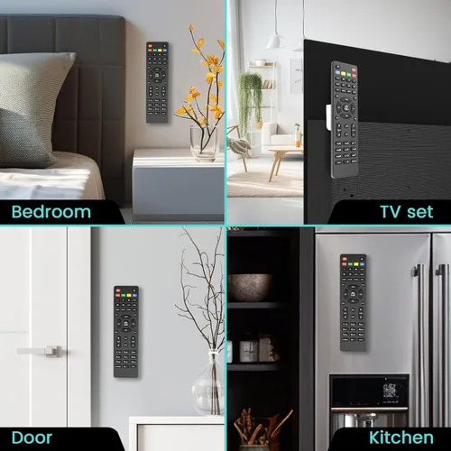 Miniatura 7 de Soporte magnético de pared para control remoto de 6 piezas, autoadhesivo, adecuado para la parte trasera de TV, así como para ventilador de TV