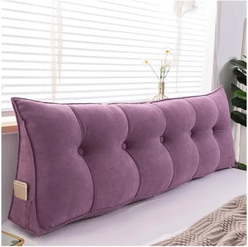 Miniatura 13 de Almohadas de cuña para cabecero + almohada de cuña para descansar y leer, cojín triangular súper suave, soporte de posicionamiento, almohadas largas