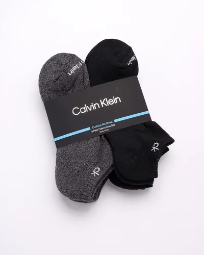 Miniatura 7 de Calvin Klein Calcetines para hombre, mezcla de algodón, acolchados, sin talla, forro de calcetines atléticos (6 unidades)