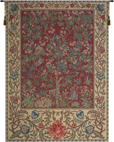 Miniatura 9 de Charlotte Home Furnishings Inc - Tapiz belga mediano para colgar en la pared Acanthus III Decoración de pared inspirada en la naturaleza 33 x 40