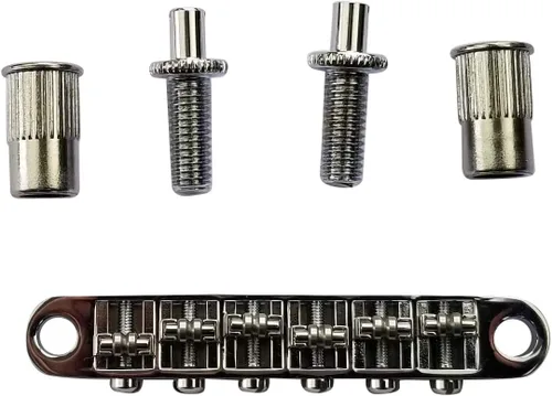 Miniatura 2 de Tune-O-Matic Puente con sillines de rodillos para Epiphone Les Paul, SG, ES, Dot, color cromado