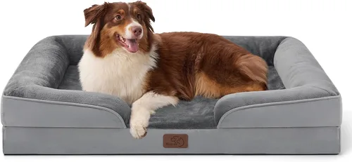 Miniatura 12 de Bedsure Cama ortopédica XL para perros extragrandes, cama lavable para perros y gatos, impermeable, cómodo sofá para perros con funda extraíble
