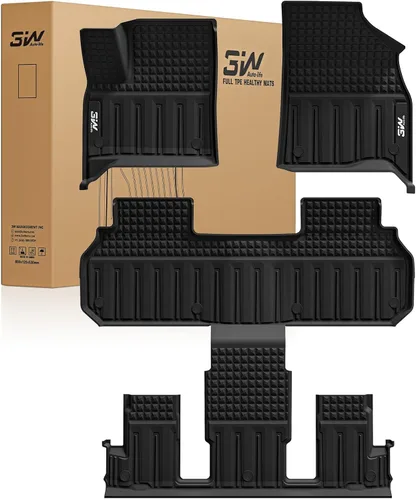 Miniatura 42 de 3W Alfombrillas de piso para Chevy Equinox 2018-2023 2024/Alfombrillas de piso GMC Terrain, TPE para todo clima con ajuste personalizado