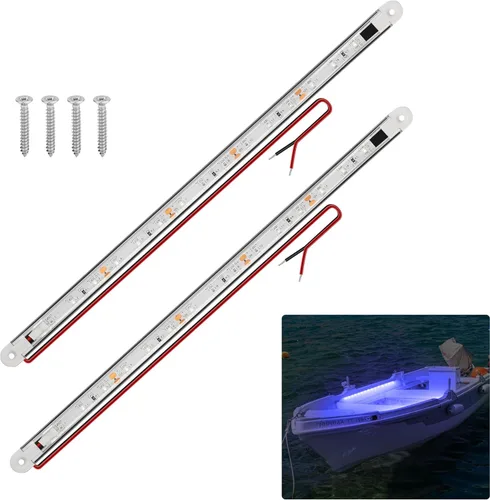 Miniatura 11 de RVZONE Luces de navegación para barcos, iluminación de navegación para barcos LED, iluminación marina para pesca nocturna, luces rojas y verdes