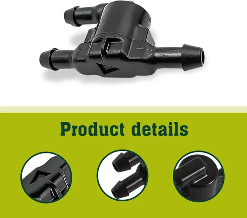 Miniatura 5 de Pack-2 - Válvula de retención para limpiaparabrisas de automóvil, repuesto de conector de manguera de boquilla de limpieza de 3 puertos #8532128020