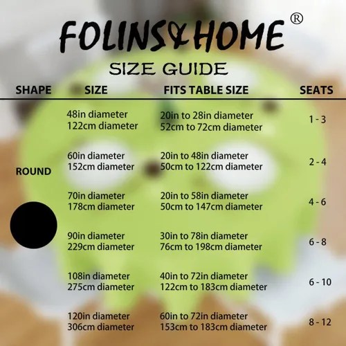 Miniatura 6 de FOLINS&HOME Mantel redondo de poliéster verde manzana de 48 pulgadas impermeable de alta resistencia sin arrugas, tela circular para mesa, a prueba