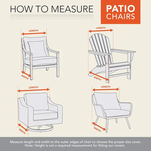 Miniatura 5 de Modern Leisure Garrison - Funda giratoria para silla de patio, tela resistente a la intemperie, protección de muebles de exterior, perfecta