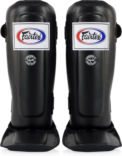 Miniatura 9 de Fairtex Espinilleras SP3 Muay Thai para hombres, mujeres y niños Entrenamiento de MMA, kickboxing Premium, ligero y duradero Evita las Negro