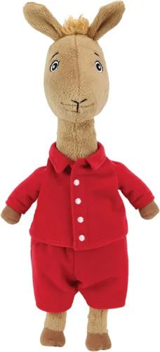 Peluche de tejido suave de Llama Llama en pijama rojo, bolsa de frijoles, juguete de 25 cm