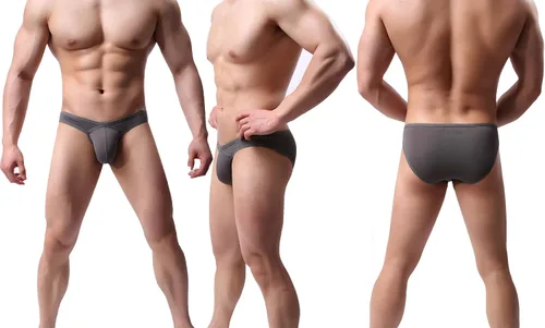 Miniatura 3 de Calzoncillos de bikini para hombre, paquete de ropa interior de microfibra sedosa