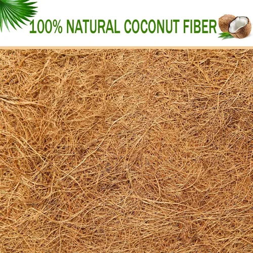 Miniatura 6 de bboUod - 2 forros preformados para macetas de coco de jardín, forros de caja de ventana, revestimiento de coco natural, alfombrillas de fibra