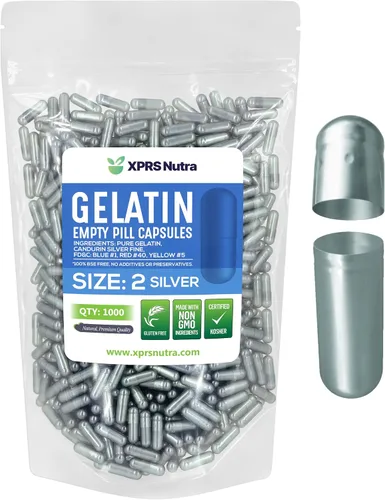 Miniatura 36 de XPRS Nutra Cápsulas vacías de tamaño 2 – 100 cápsulas vacías de gelatina – Pastillas de relleno de cápsulas de bricolaje – Cápsulas de gel de Multi