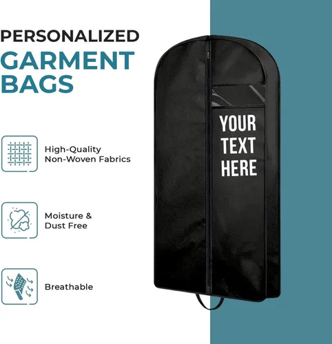 Miniatura 2 de Personalized Passion Bolsas de ropa para hombres y mujeres, tamaño perfecto de 60 pulgadas, funda de traje para viajes y almacenamiento, bolsa