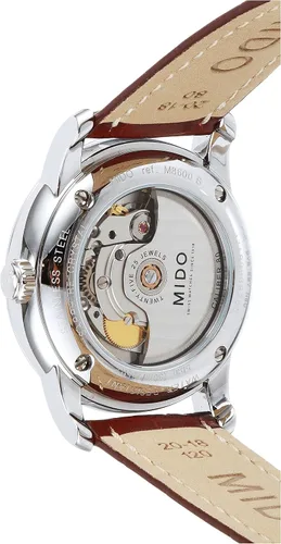 Miniatura 4 de Mido MIDO-M86004188 Baroncelli - Reloj analógico suizo automático marrón para hombre