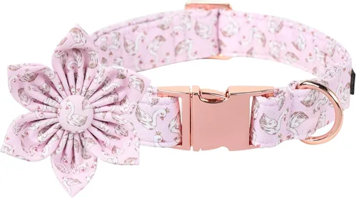 Miniatura 18 de Lionet Paws Collar de Pascua para perro con corbatín, colorido y lindo collar de algodón con hebilla de metal para perros medianos, hembras, M
