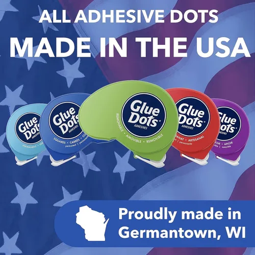 Miniatura 8 de Glue Dots, Craft Dots Dot N' Go - Dispensador de doble cara, 3/8 pulgadas, 0.38 pulgadas, 200 puntos, cinta adhesiva para manualidades, puntos