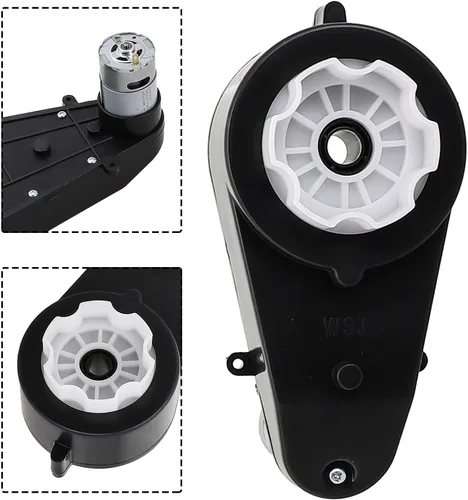 Miniatura 6 de Motor eléctrico de caja de cambios para automóviles de niños, repuesto de motor de engranaje de CC de alto par de 12 V compatible con modelos RS390