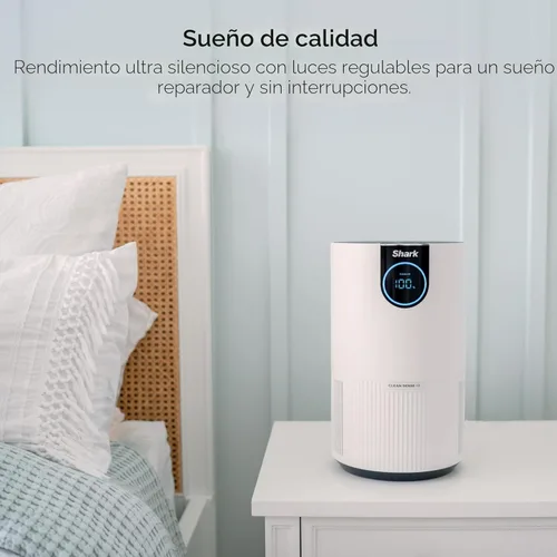 Miniatura 4 de Shark Purificador de aire para el hogar, Clean Sense, para dormitorio, guardería, oficina en casa, dormitorio universitario, filtro que supera HEPA